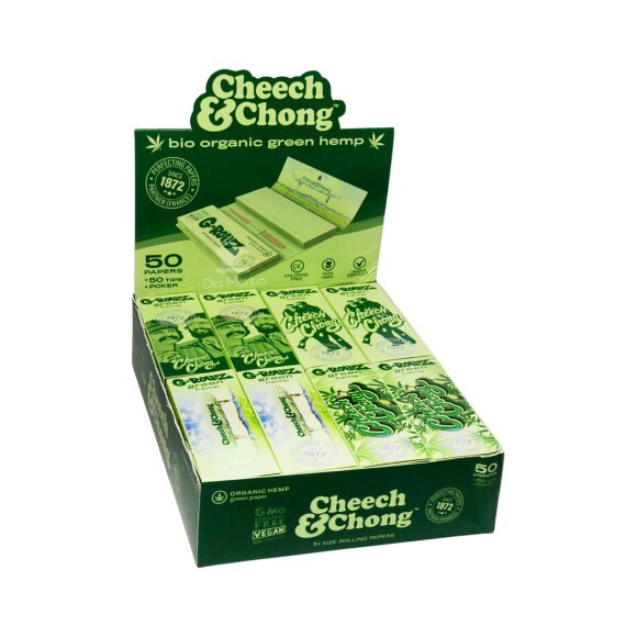 Caixa de Seda c/ Piteiras G-Rollz 1 1/4 Hemp