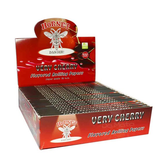 Caixa de Seda  Hornet King Size Very Cherry 