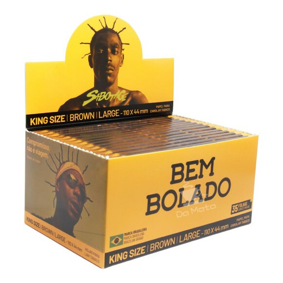 Caixa de Seda Bem Bolado Sabotage Brown Large King Size