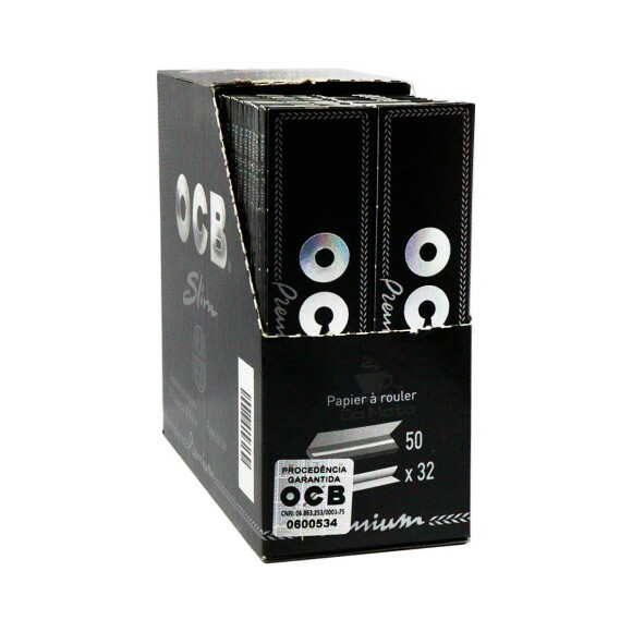 Caixa De Seda Ocb Slim Premium Black