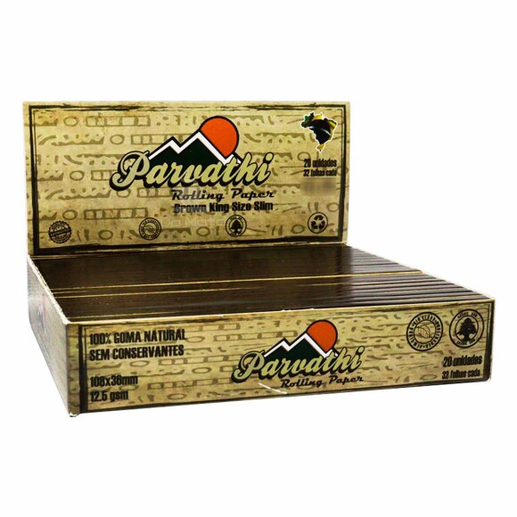 Caixa de Seda Parvathi Brown King Size Slim