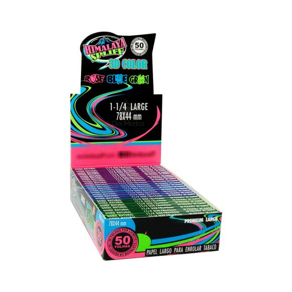 Caixa de Seda Himalaya Spliff 3D Color 1 1/4