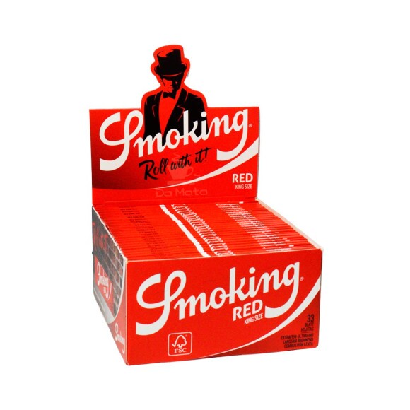 Caixa De Seda Smoking Red King Size