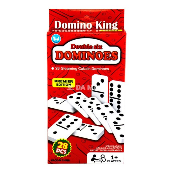 Dominó King Double Six Dominoes de frente tabacaria da mata