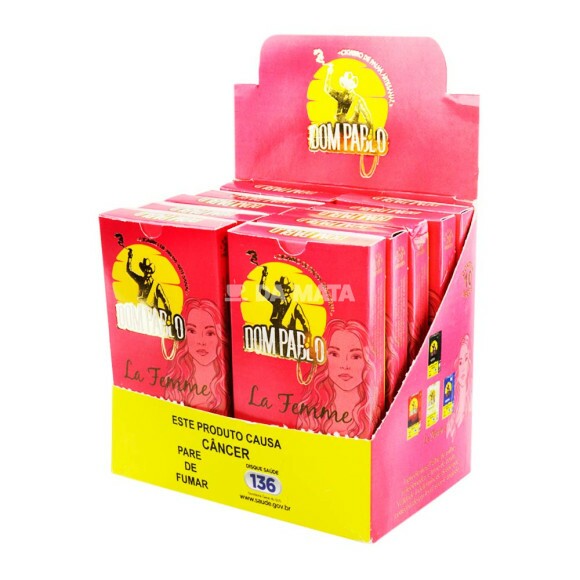 Caixa de Palheiro Dom Pablo La Femme de frente tabacaria da mata 