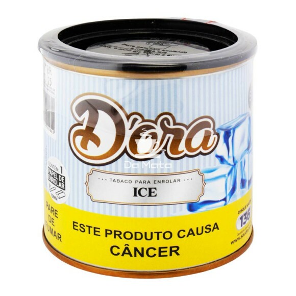 Lata de D'ora Ice 50g de frente tabacaria da mata