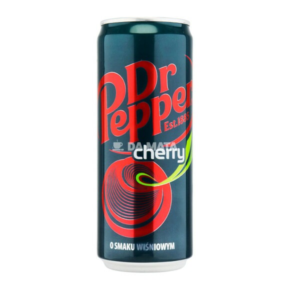 Refrigerante Dr. Pepper Cherry 330ml de frente tabacaria da mata