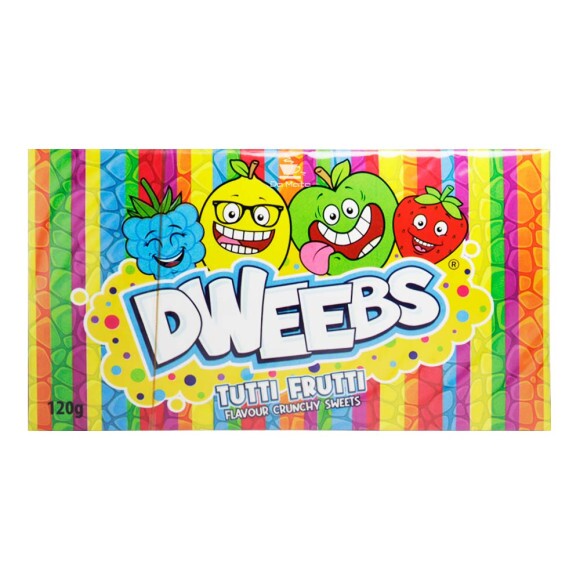 Bala Dweebs Tutti Frutti 120g frente
