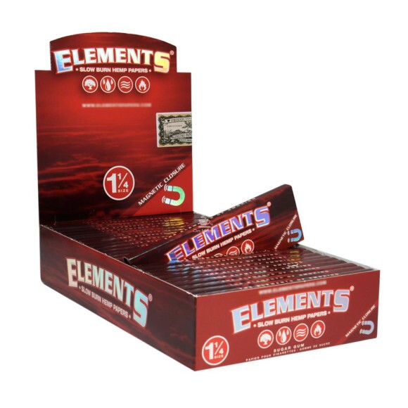 Caixa de Seda Elements Red 1 1/4