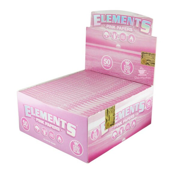 Caixa de Seda Elements Pink King Size de lado