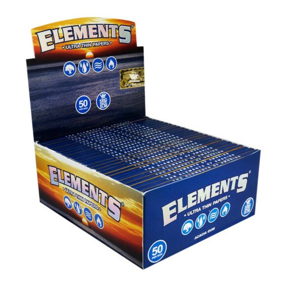 Caixa de Seda Elements King Size Slim de frente