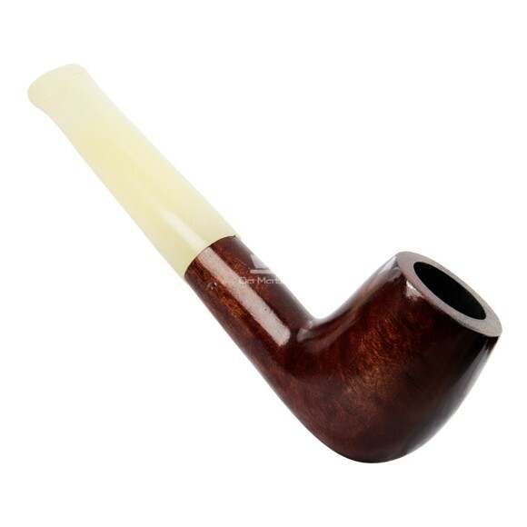 Cachimbo Elite II Reto C/ Piteira de Acrílico de frente tabacaria da mata