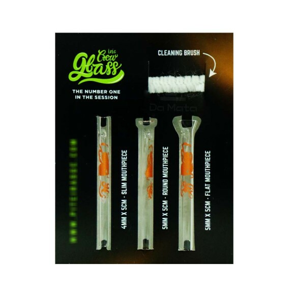 Piteira de Vidro Glass Crew Inc - 4mm e 5mm