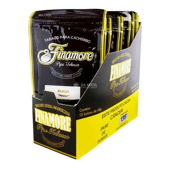Caixa de Finamore Para Cachimbo Burley de frente tabacaria da mata