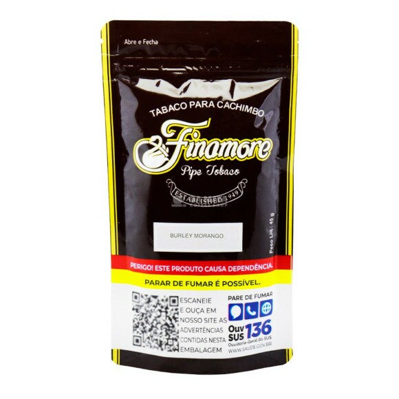 Finamore Burley Morango de frente tabacaria da mata