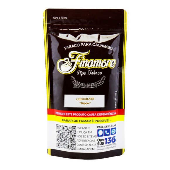 Finamore p/ Cachimbo Chocolate de frente tabacaria da mata