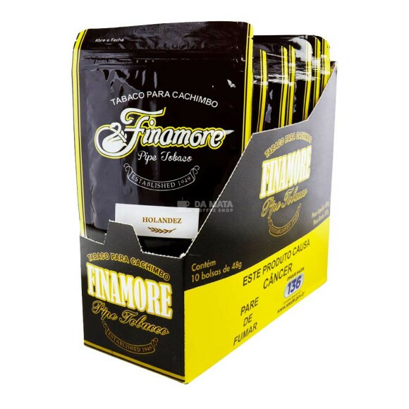 Caixa de Finamore Para Cachimbo Holandez de lado tabacaria da mata