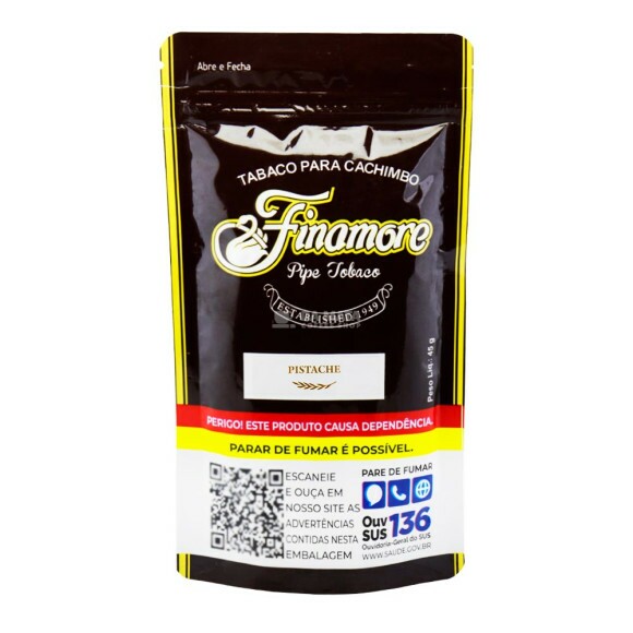 Finamore Para Cachimbo Pistache de frente tabacaria da mata