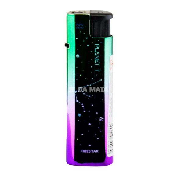 Isqueiro Maçarico Recarregável do Zodíaco de frente tabacaria da mata 