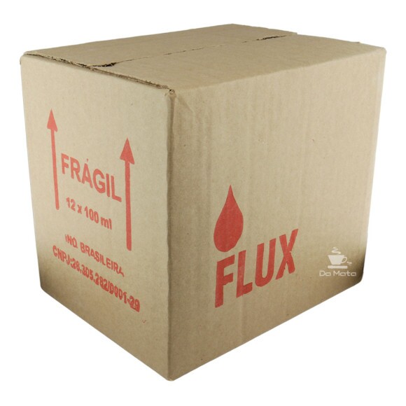 Caixa de Fluído P/ Isqueiro Flux 100ml de lado