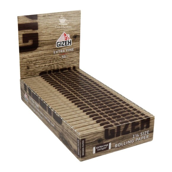 Caixa de Seda Gizeh Brown 1 1/4 de lado 