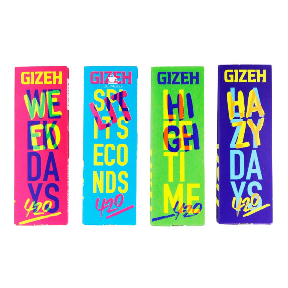 Seda Gizeh Edição 420 1 1/4 Extra Fino de frente