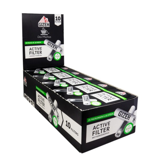 Caixa de Filtro Carvão Gizeh Black 8mm de lado