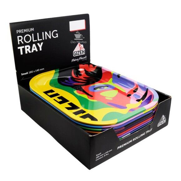 Caixa de Bandeja Gizeh Metal Faces Small C/8 de lado