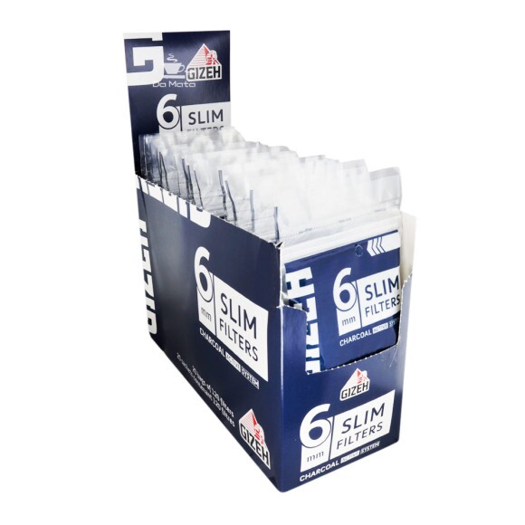 Caixa de Filtro Gizeh com Carvão Ativado 6mm de lado