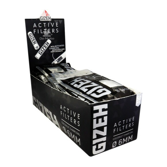 Caixa de Filtro Carvão Gizeh Black 6mm de lado