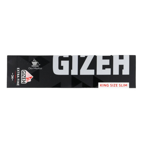 Seda Gizeh Black Extra Fine King Size Slim de frente