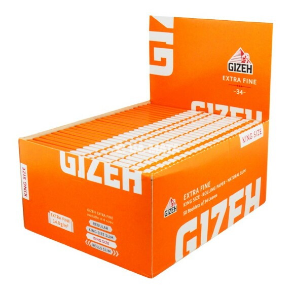 Caixa de Seda Gizeh Extra Fine King Size Large de lado tabacaria da mata