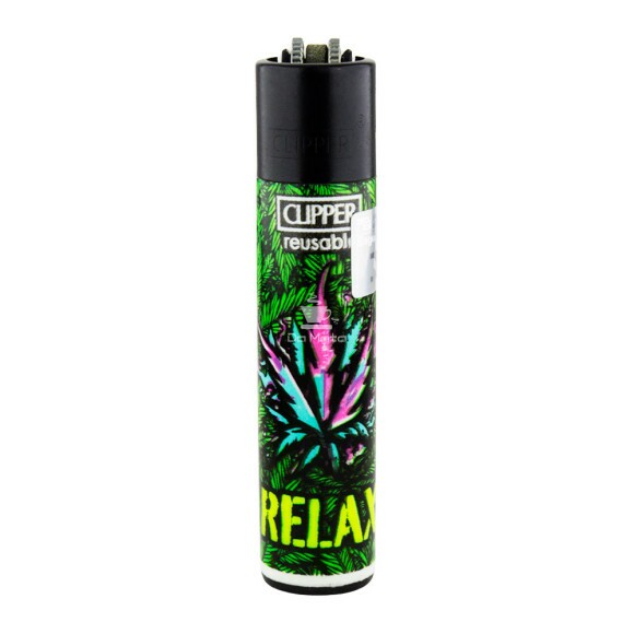  Isqueiro Clipper Graff Weed  de frente tabacaria da mata 