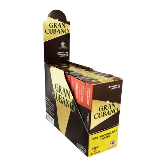 Caixa de Cigarrilha Gran Cubano Chocolate C/ Piteira 