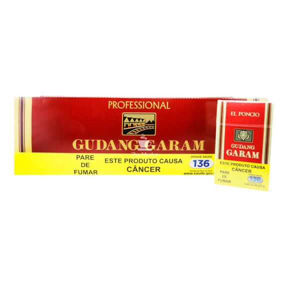 Caixa de Gudang Garam Professional de frente
