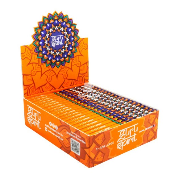 Caixa de seda Guru Spirit 1 1/4 Large tabacaria da mata 