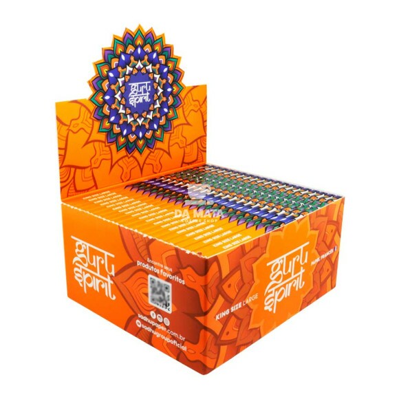 Caixa de Seda Guru Spirit King Size Large de frente tabacaria da mata