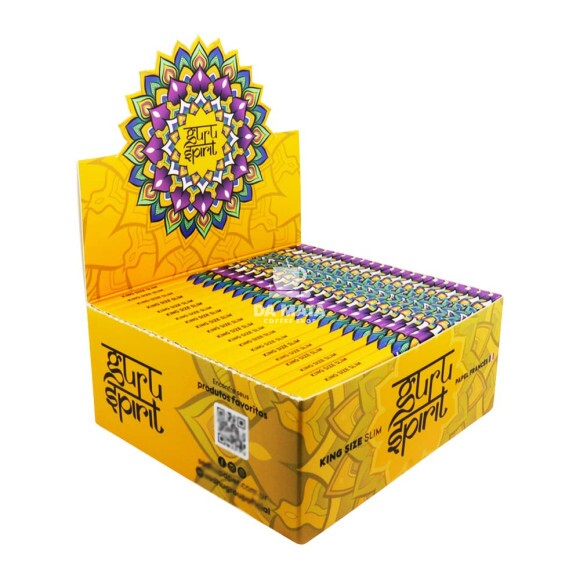 Caixa de Seda Guru Spirit King Size Slim de lado tabacaria da mata