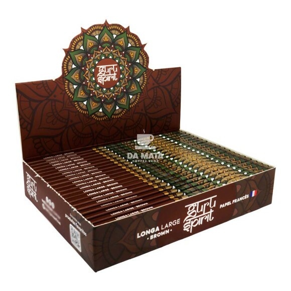 Caixa de Seda Guru Spirit Longa Brown Large de lado tabacaria da mata