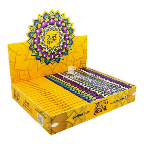 Caixa de Seda Guru Spirit Longa Slim de frente tabacaria da mata