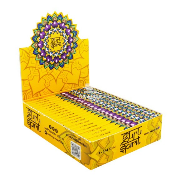 Caixa de seda Guru Spirit 1 1/4 Slim tabacaria da mata 
