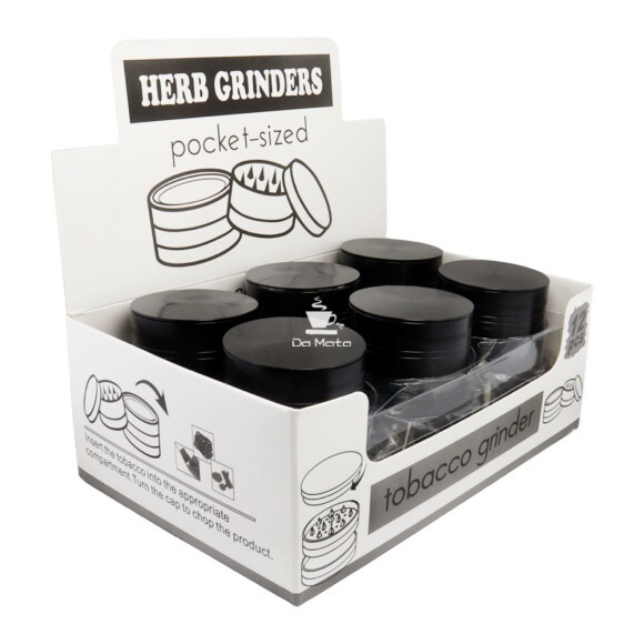 Caixa de Dichavador Metal com Isqueiro de Indução de frente