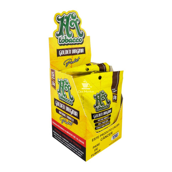Caixa de Hi Tobacco Golden Virgínia 12g de frente