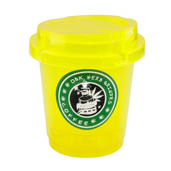 Dichavador de Plástico D&K Pote Coffe de frente