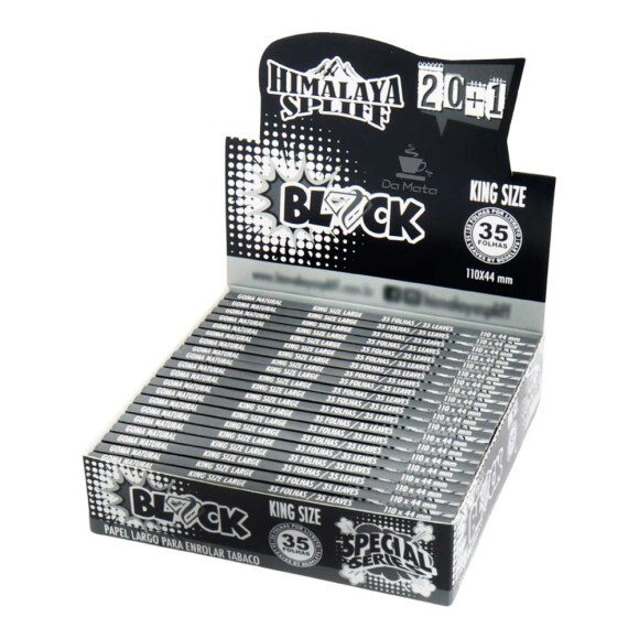 Caixa de Seda Himalaya Spliff Black King Size 