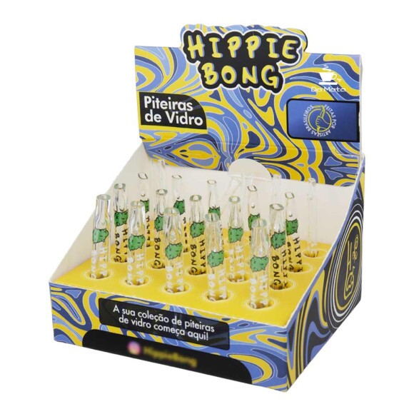 Caixa de Piteira Hippie Bong Longa C/ Bocal Mix de frente