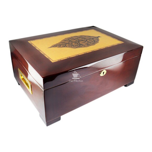 Caixa Umidora de Madeira Hit P/ 100 Charutos de frente