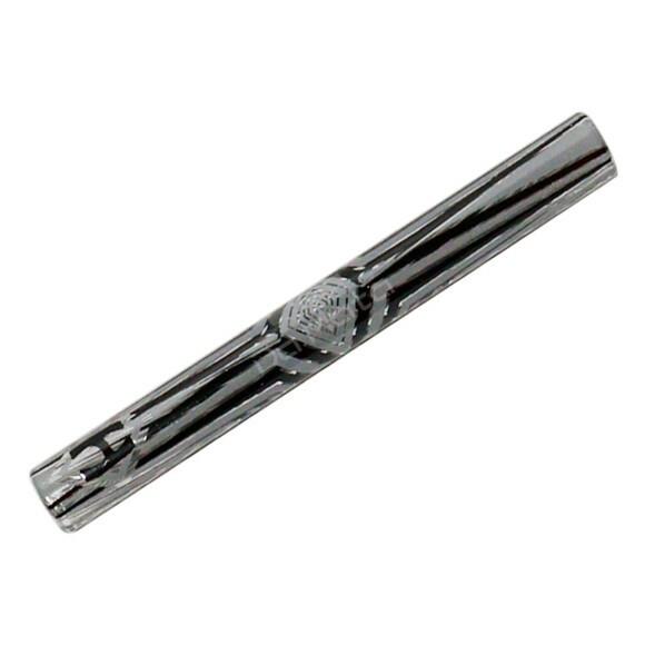 Piteira de Vidro Holder Full Print 6mm Black de frente tabacaria da mata