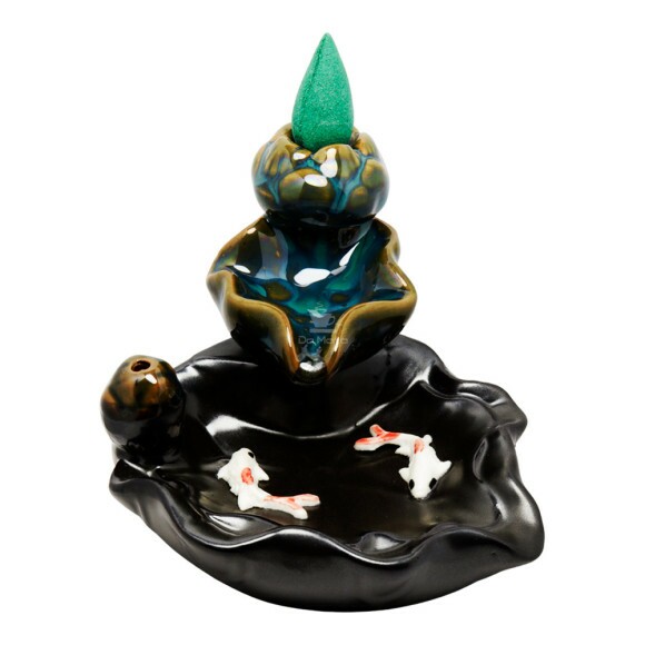  Incensário de Resina Lago de Peixes