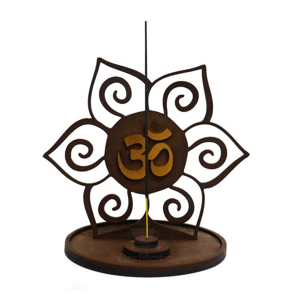 Incensário Wood Burning Flor OM